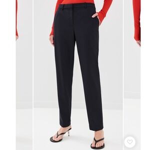 Theory Treeca Wool Blend Pants 12 workwear minimalist classic flattering staple